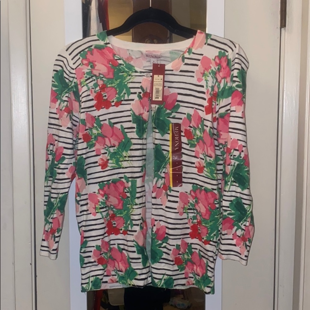 Merona White with Floral/516315